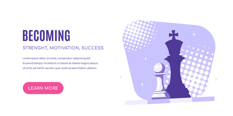 Chess Pawn Droping Shadow of a Queen