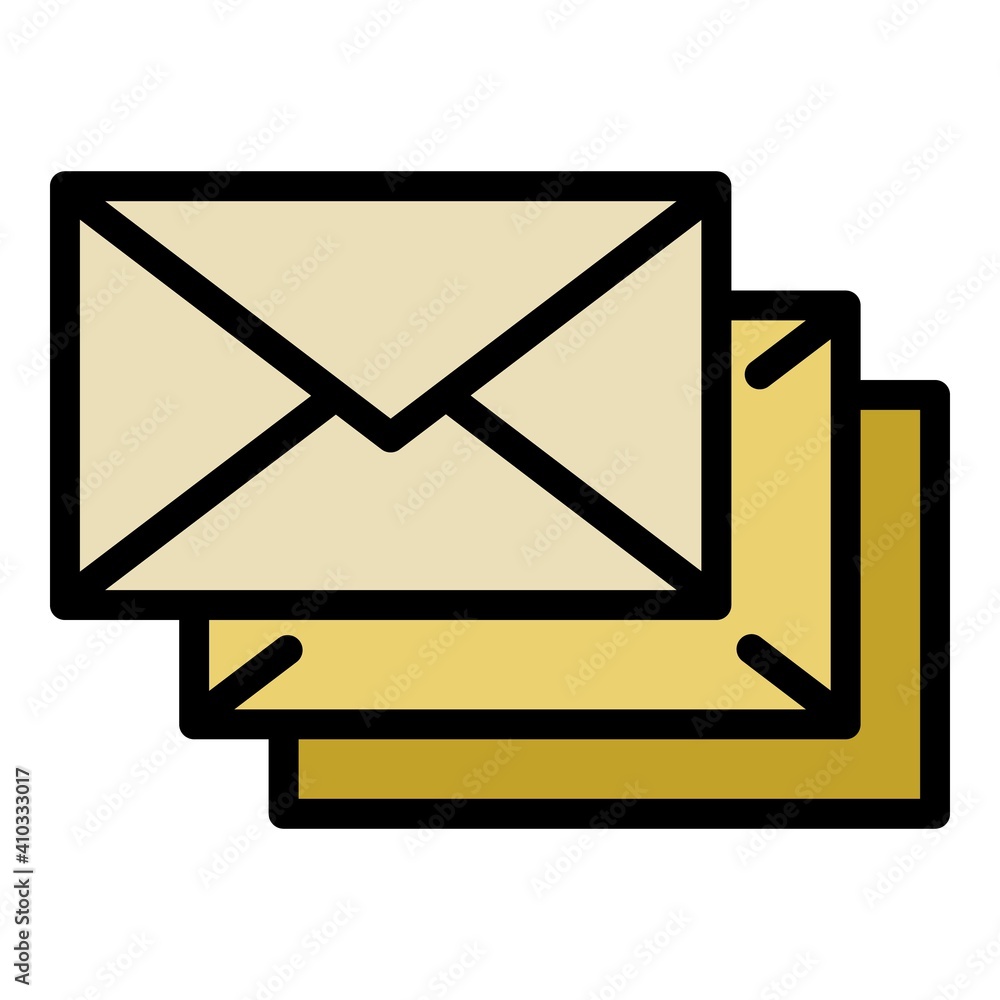 Poster post letters icon. outline post letters vector icon for web design isolated on white background