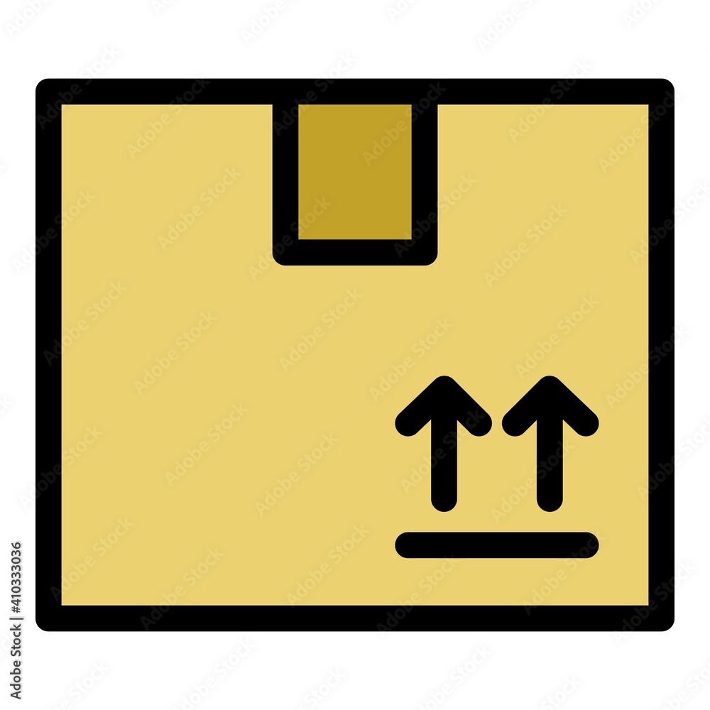 Poster send parcel icon. outline send parcel vector icon for web design isolated on white background