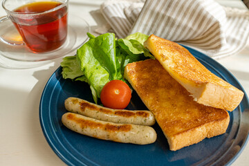 朝食ライススタイル　トースト