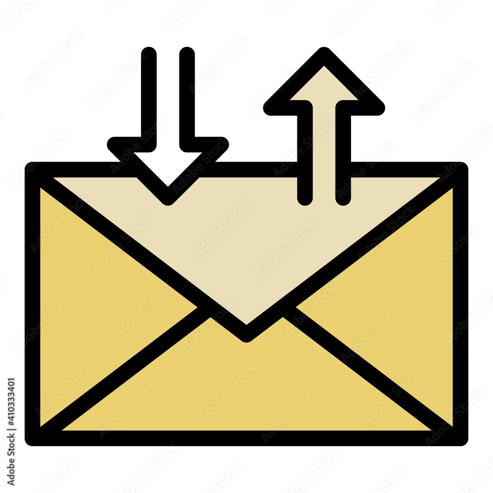 Poster send letter icon. outline send letter vector icon for web design isolated on white background