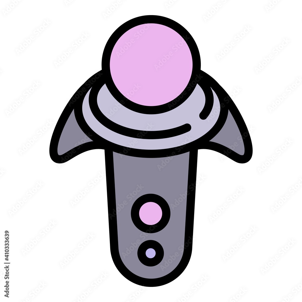 Poster retro joystick icon. outline retro joystick vector icon for web design isolated on white background
