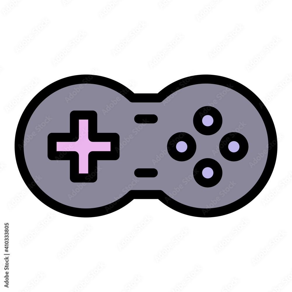 Poster gaming joystick icon. outline gaming joystick vector icon for web design isolated on white backgroun