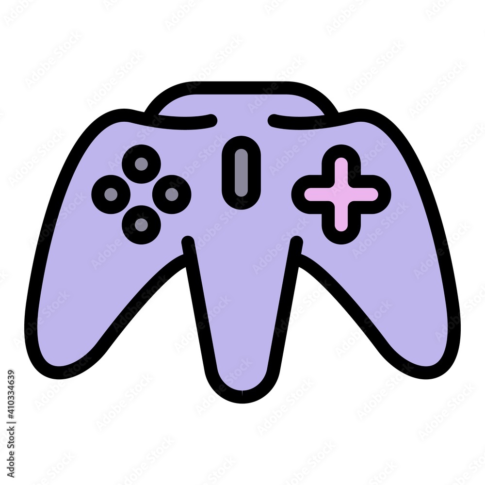 Poster pc joystick icon. outline pc joystick vector icon for web design isolated on white background