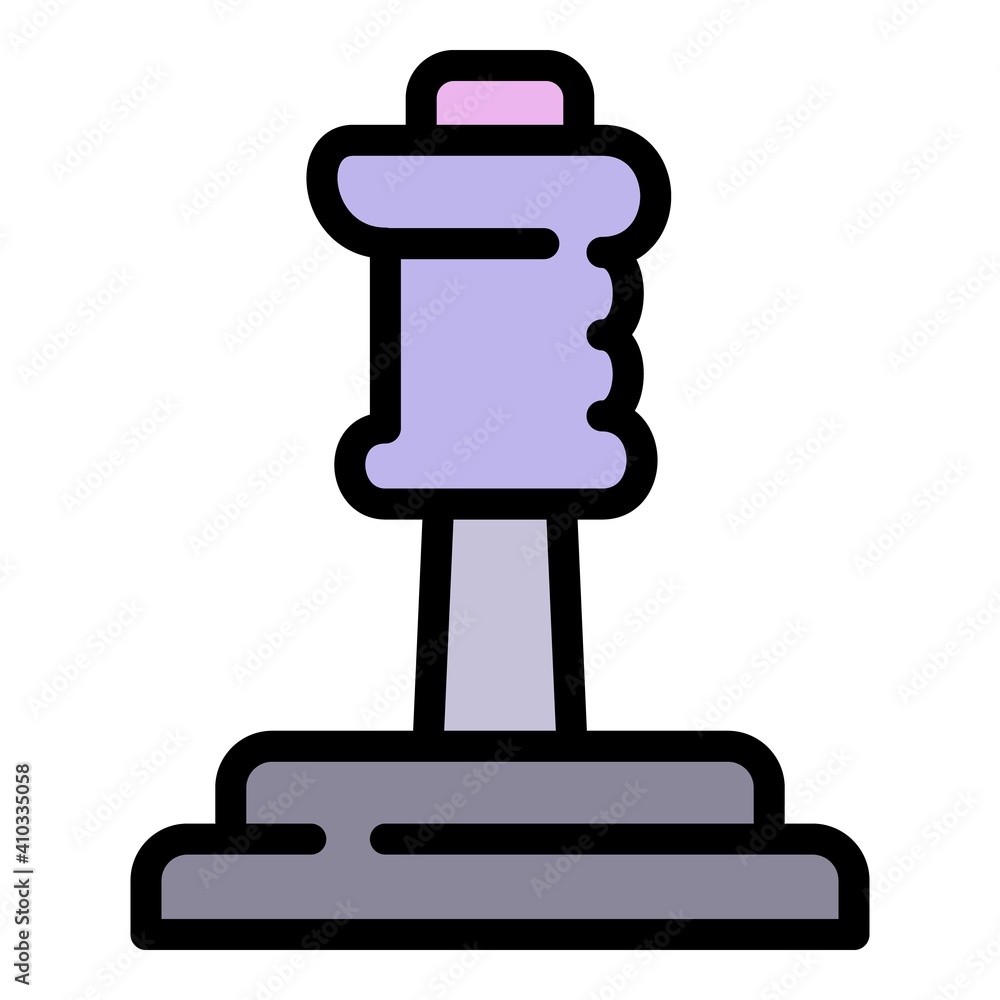 Poster station joystick icon. outline station joystick vector icon for web design isolated on white backgro
