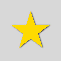 Fototapeta premium Clasic star Icon Vector. Illustration symbol.