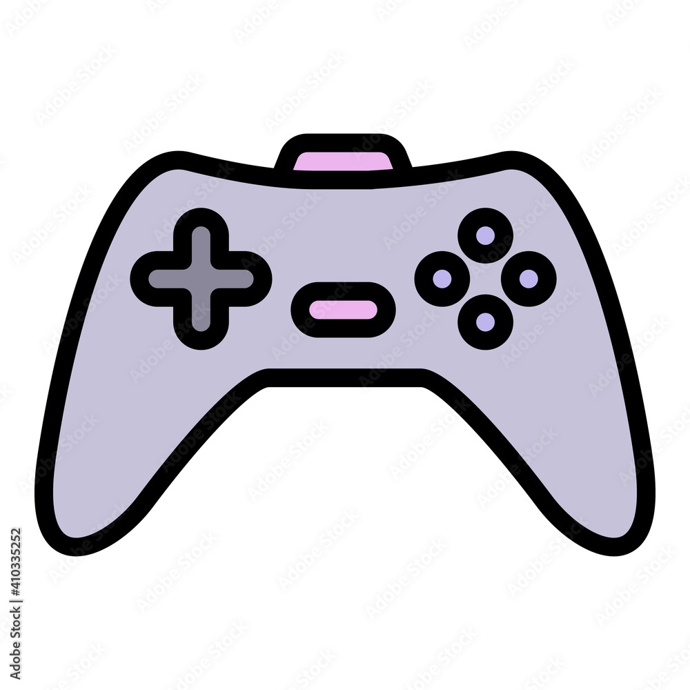 Poster modern joystick icon. outline modern joystick vector icon for web design isolated on white backgroun