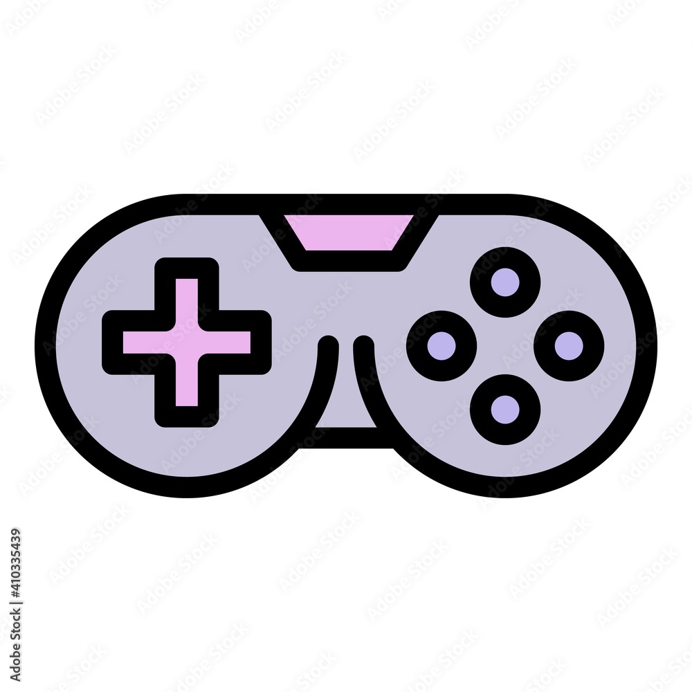 Poster gamepad joystick icon. outline gamepad joystick vector icon for web design isolated on white backgro