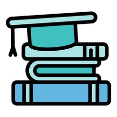 Interactive learning icon. Outline interactive learning vector icon for web design isolated on white background