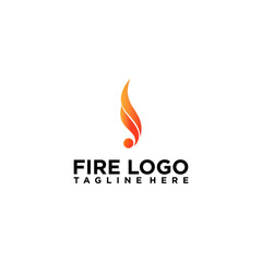 fire logo with orange color for the company