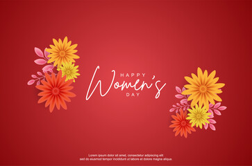 Women's day with flowers