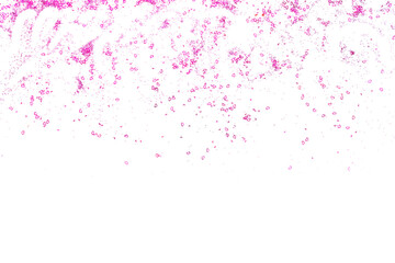 Greeting card with hearts sprinkles confetti