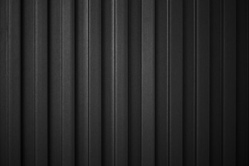 Striped Black wave steel metal sheet cargo container line industry wall texture pattern for...