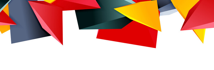 Triangle mosaic abstract background, 3d triangular low poly shapes. Geometric vector illustration for covers, banners, flyers and posters and other