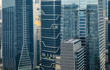 Background business architecture skyscraper Singapore