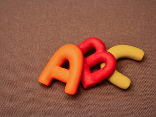 vowels of the alphabet in colors for kids