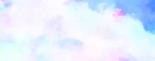 Abstract background of colorful brush strokes. Brushed vibrant wallpaper. Painted artistic creation. Unique and creative illustration.