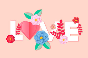 Creative Illustration for Valentine's Day LOVE