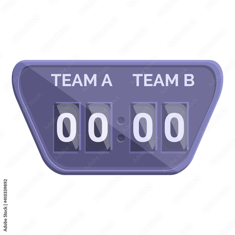 Poster game scoreboard icon. cartoon of game scoreboard vector icon for web design isolated on white backgr