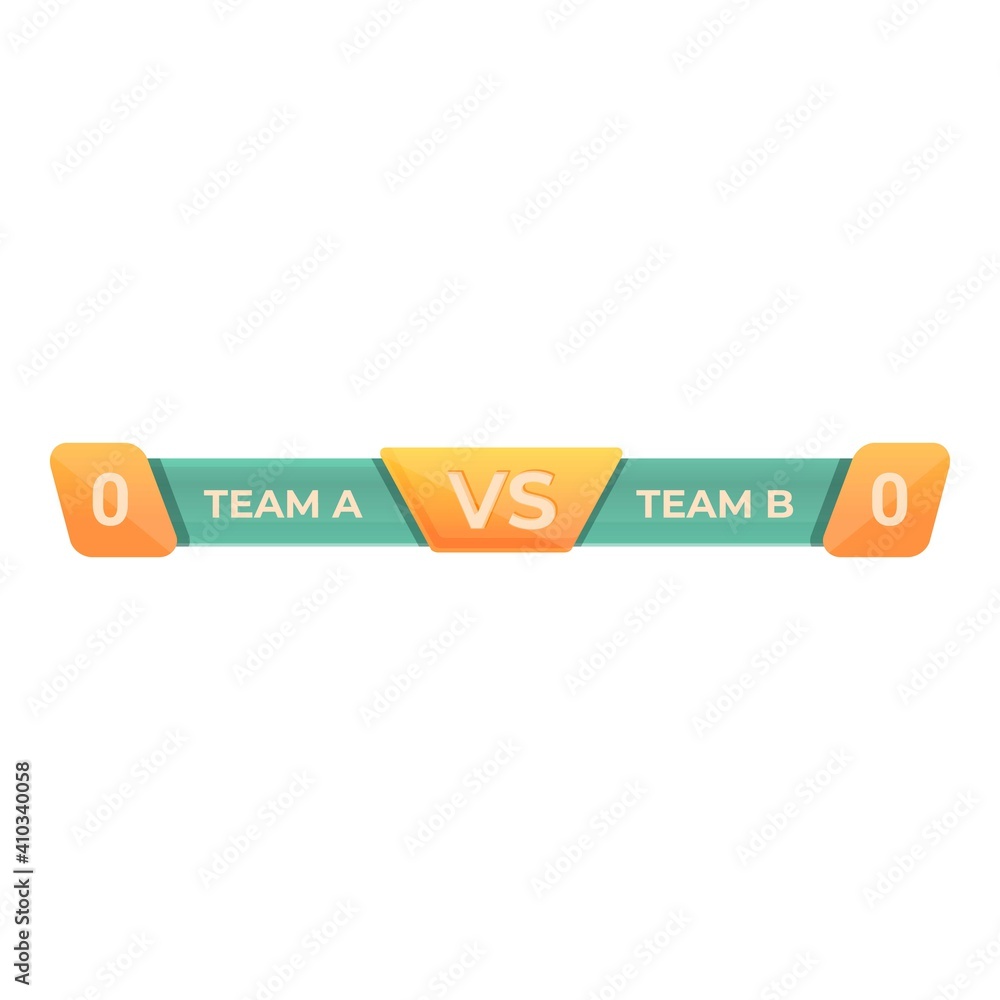 Poster time scoreboard icon. cartoon of time scoreboard vector icon for web design isolated on white backgr