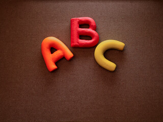 vowels of the alphabet in colors for kids