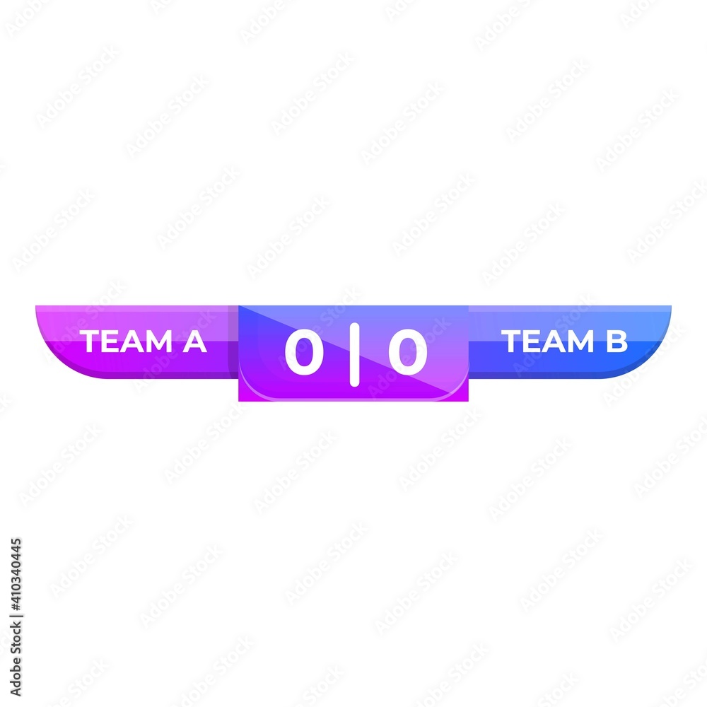 Poster object scoreboard icon. cartoon of object scoreboard vector icon for web design isolated on white ba