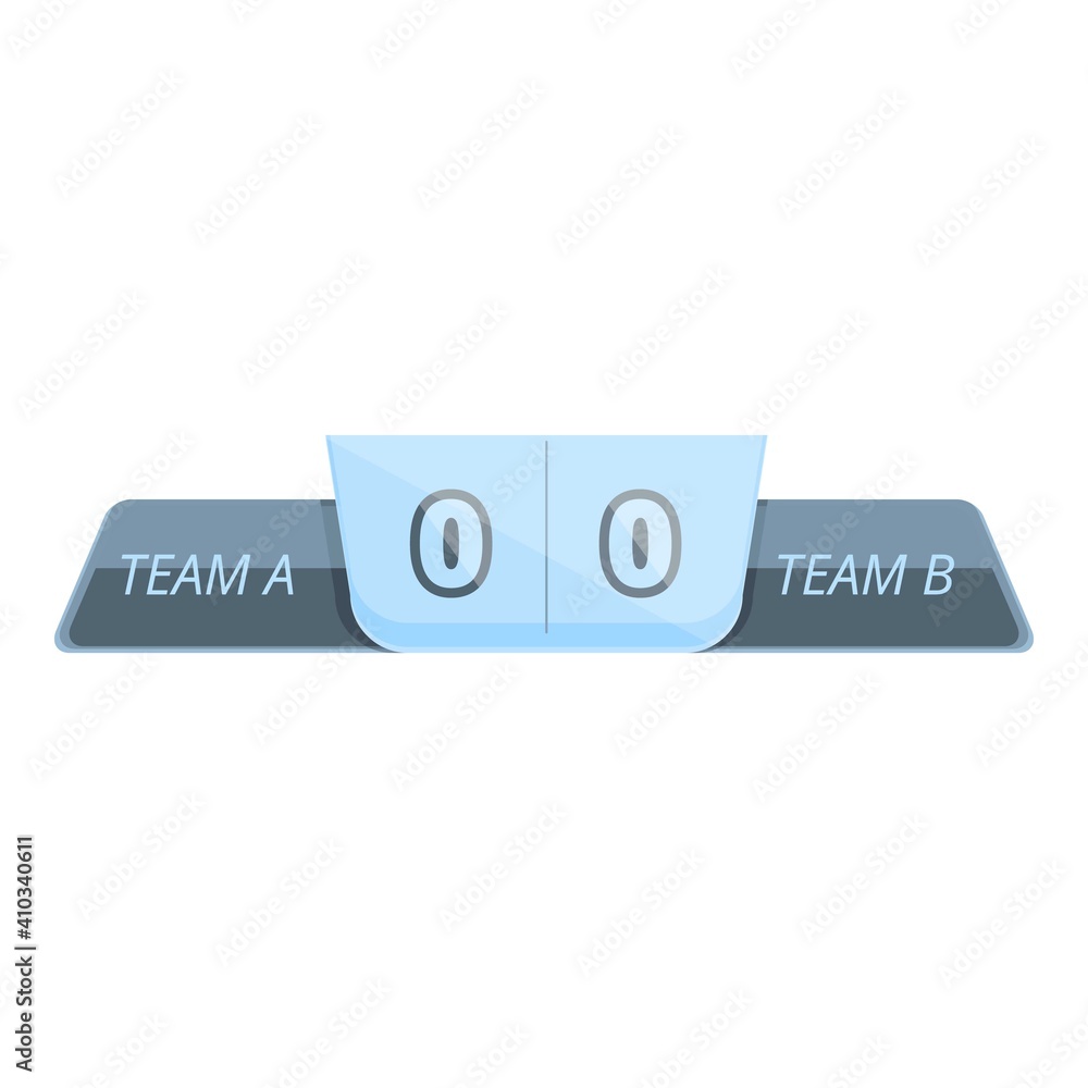 Poster result scoreboard icon. cartoon of result scoreboard vector icon for web design isolated on white ba