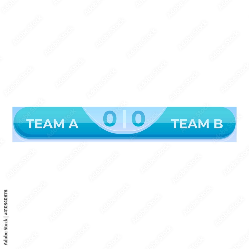 Poster digital scoreboard icon. cartoon of digital scoreboard vector icon for web design isolated on white 