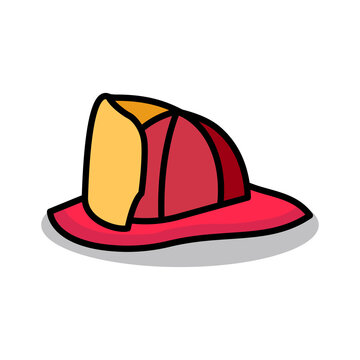 firefighting helmet icon vector illustration design