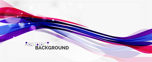 Waves and lines trendy design template for business or technology presentation, internet poster or web brochure cover, wallpaper