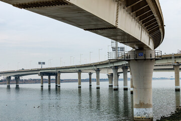 川にかかる陸橋