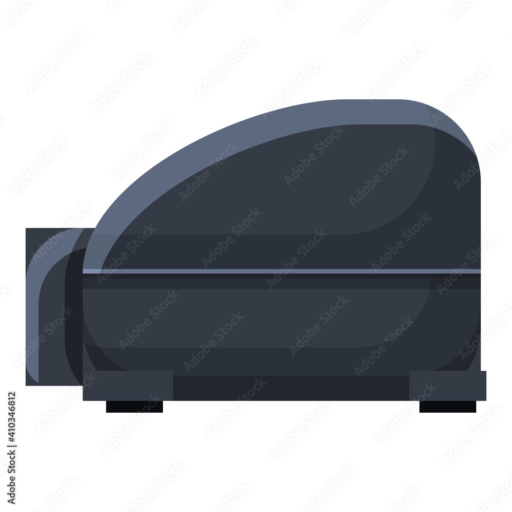 Poster compressor icon. cartoon of compressor vector icon for web design isolated on white background