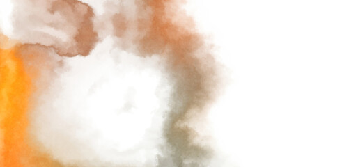 Abstract colorful watercolor on white background. Digital art painting.