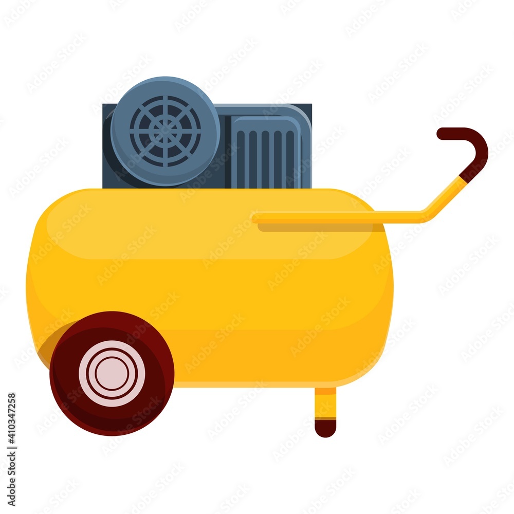 Aufkleber cold compressor icon. cartoon of cold compressor vector icon for web design isolated on white backgr