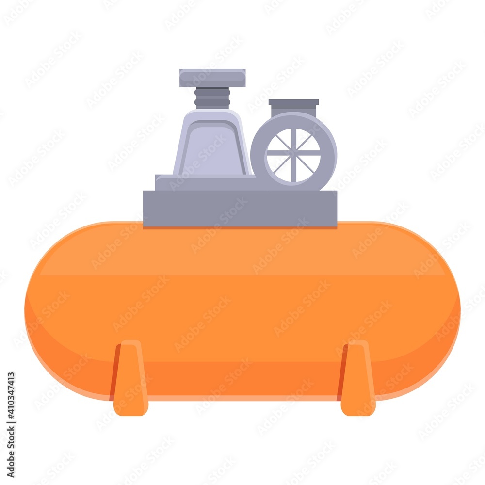 Poster pressure compressor icon. cartoon of pressure compressor vector icon for web design isolated on whit