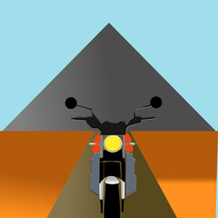 motorcycle on the road