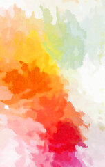 Watercolor painted background. Abstract Illustration wallpaper. Brush stroked painting. 2D Illustration.