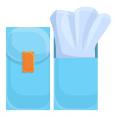 Tissue poket icon. Cartoon of tissue poket vector icon for web design isolated on white background