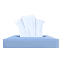 Fototapeta na wymiar Tissue paper icon. Cartoon of tissue paper vector icon for web design isolated on white background