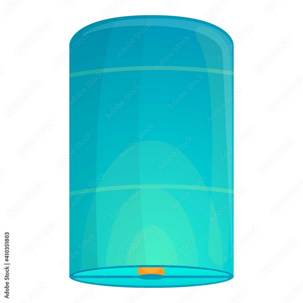 Poster balloon floating lantern icon. cartoon of balloon floating lantern vector icon for web design isolat