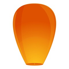 Culture floating lantern icon. Cartoon of culture floating lantern vector icon for web design isolated on white background