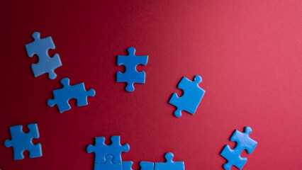 blue puzzles, textures and background