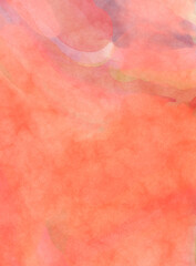 Modern painting of soothing brush strokes resembling alcohol inks. Watercolor abstract painting with pastel colors for poster, wall art, banner, card, book cover or packaging.