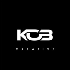 KOB Letter Initial Logo Design Template Vector Illustration