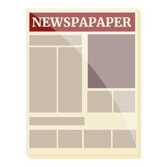 Magazine newspaper icon. Cartoon of magazine newspaper vector icon for web design isolated on white background