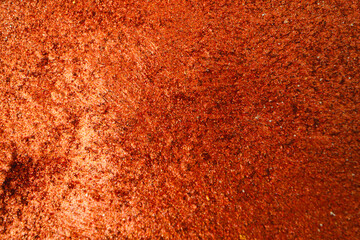 Bright shimmer make-up pressed eyeshadows texture close up