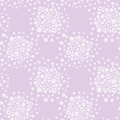 Naklejka premium Abstract Polka Dots seamless pattern. Hand drawn style. Magic Background on black
