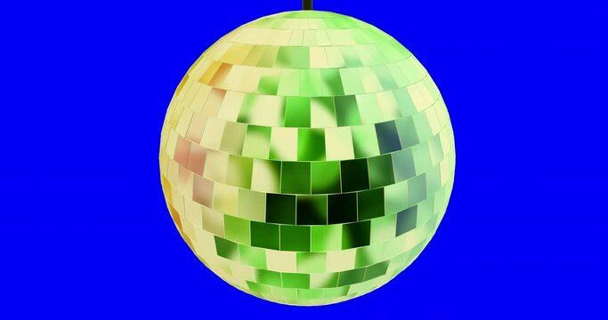 Abstract beautiful disco ball decoration loop animation