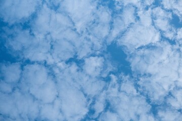 Blue sky with white cloud, nature sunlight