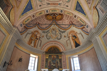 Fototapeta premium Fresques de l'église San Nicolao de Moriani en Corse